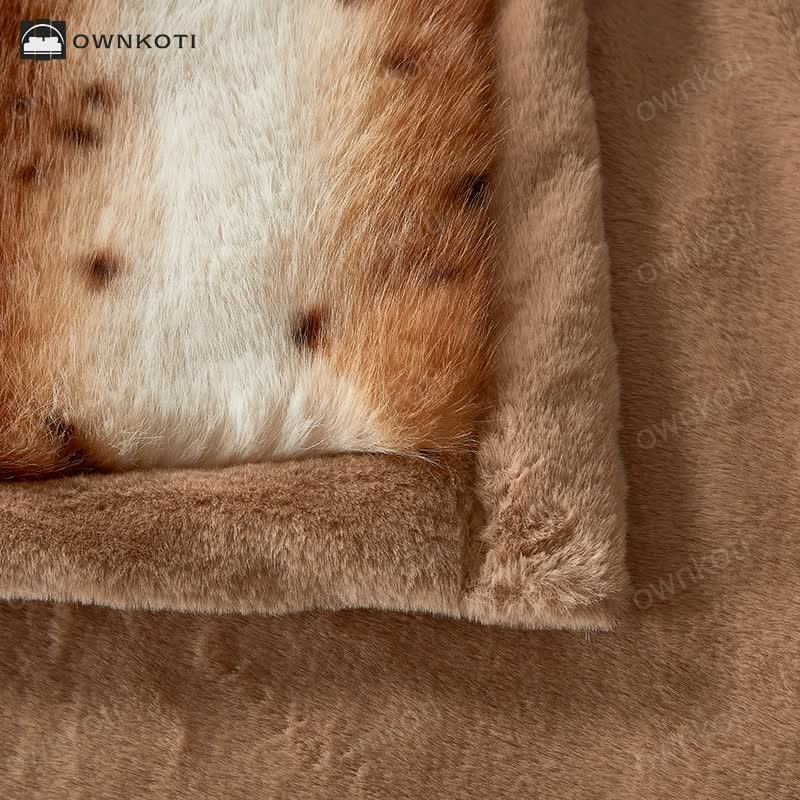 Luxurious Double Layer Faux Fur Throw Blanket