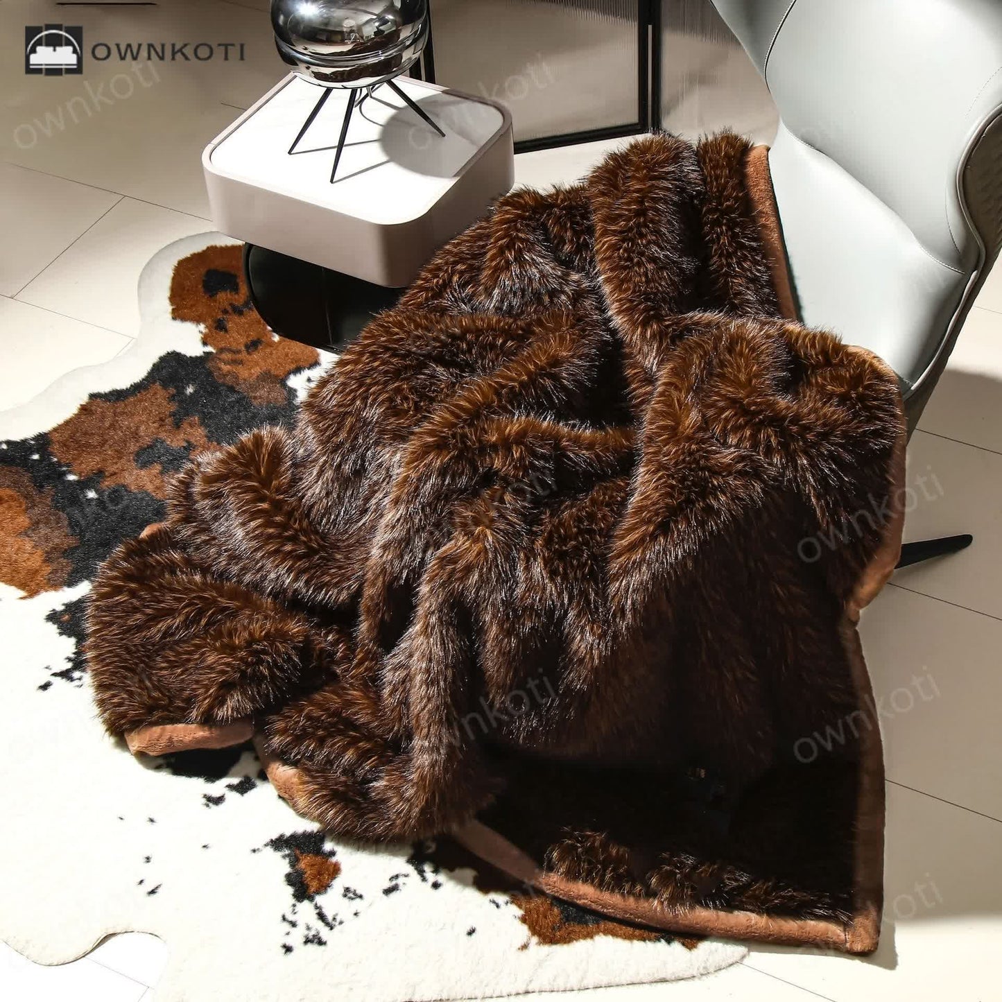 Soft Faux Fur Winter Luxurious Throw Blanket