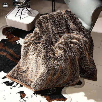 Soft Faux Fur Winter Luxurious Throw Blanket