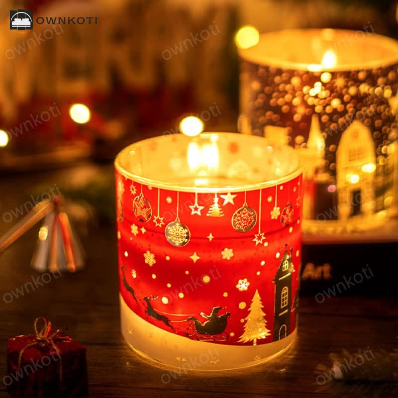 Creative Glowing Christmas Aromatherapy Candle Gift