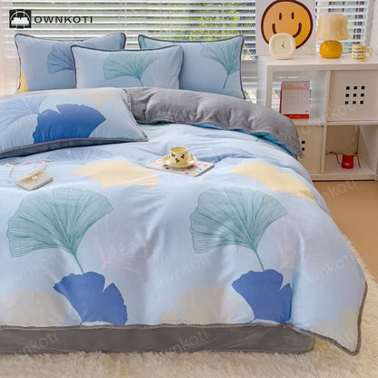 Refresh Ginkgo Leaf Soft Bedding Set(4PCS)