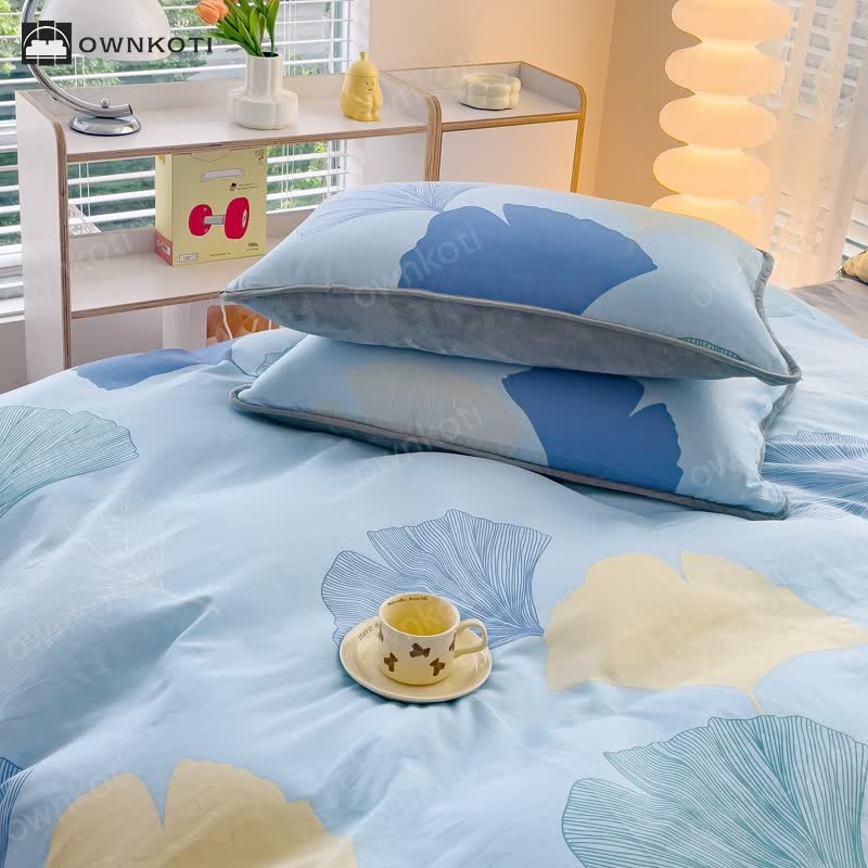 Refresh Ginkgo Leaf Soft Bedding Set(4PCS)