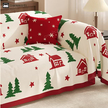 Christmas Festive Soft Anti-slip Sofa Cover