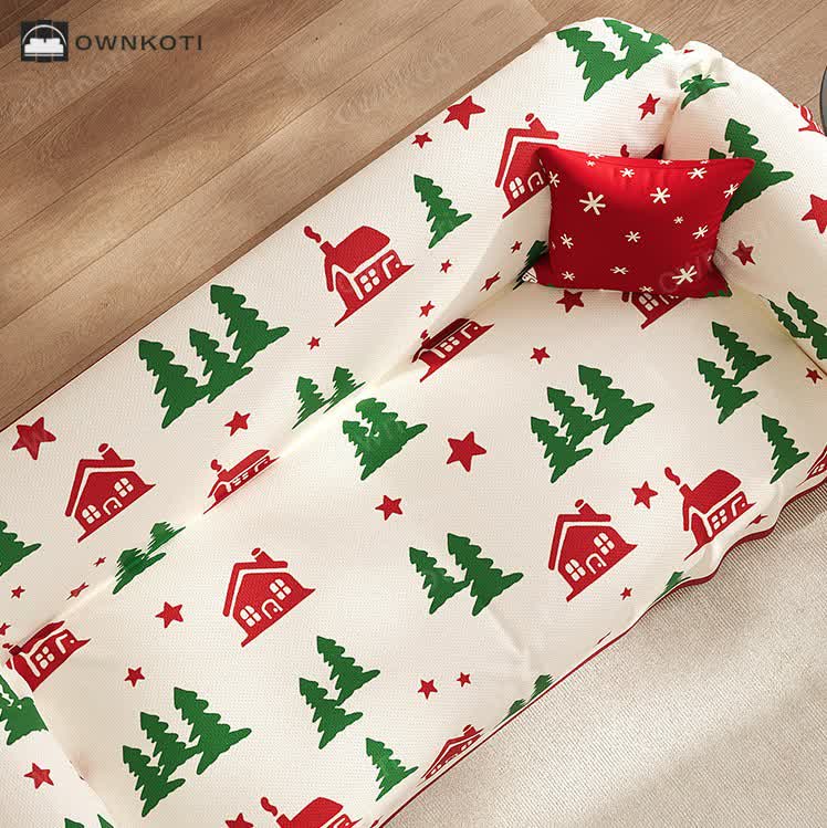 Christmas Festive Soft Anti-slip Sofa Cover