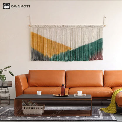 Hand-woven Bohemian Tassel Wall Tapestry