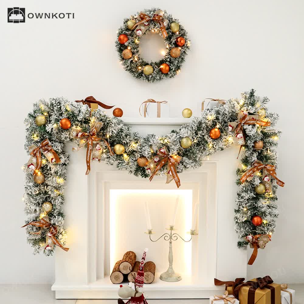 Christmas Garland Wreath Home Decor