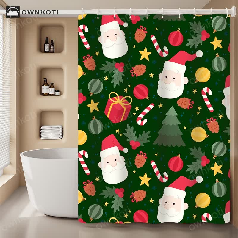 Christmas Holiday Party Anti-mildew Shower Curtain