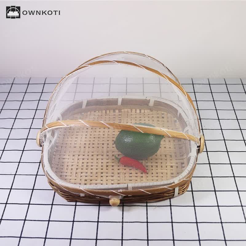 Bamboo Woven Handmade Household Basket