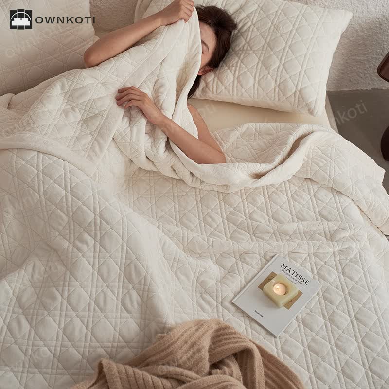 Diamond Texture Soft Throw Blanket