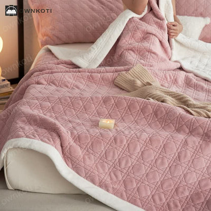 Diamond Texture Soft Throw Blanket