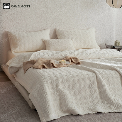 Diamond Texture Soft Throw Blanket