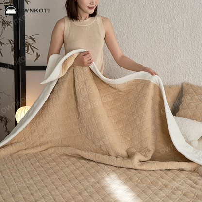 Diamond Texture Soft Throw Blanket