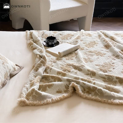 Orange Blossom Soft Throw Blanket