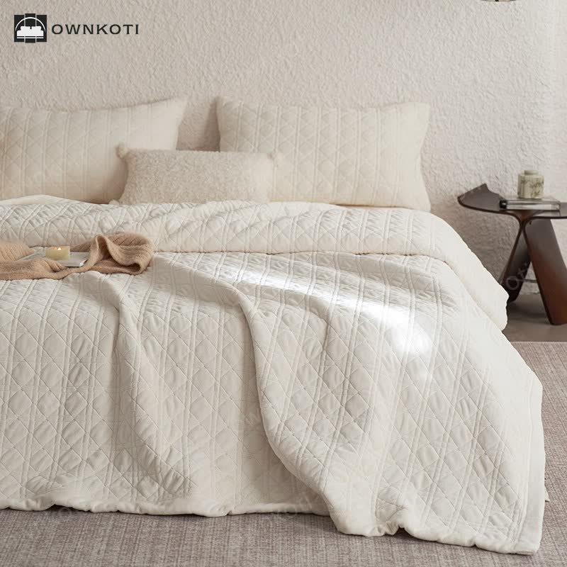 Diamond Texture Soft Throw Blanket