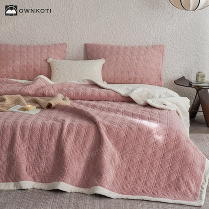 Diamond Texture Soft Throw Blanket