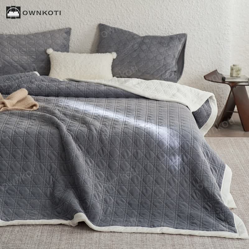 Diamond Texture Soft Throw Blanket