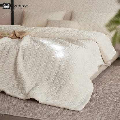 Diamond Texture Soft Throw Blanket