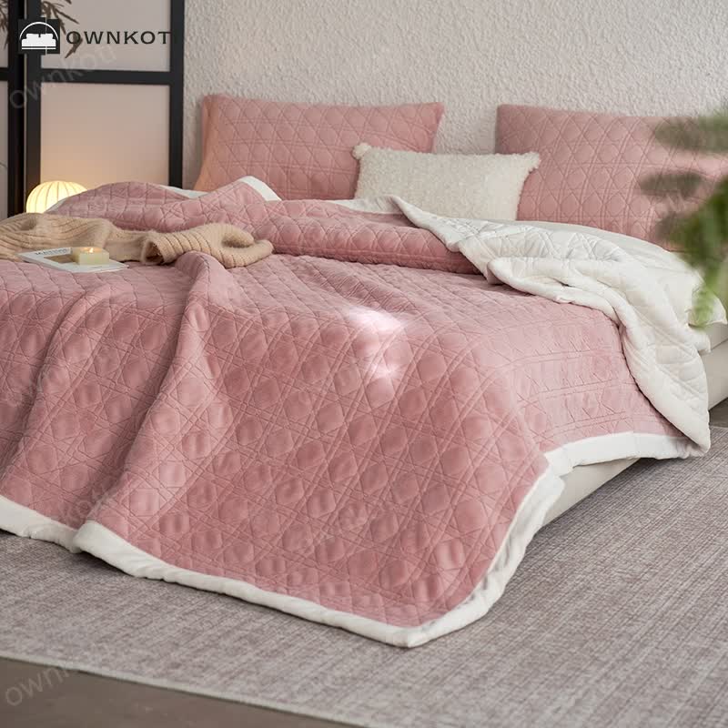 Diamond Texture Soft Throw Blanket