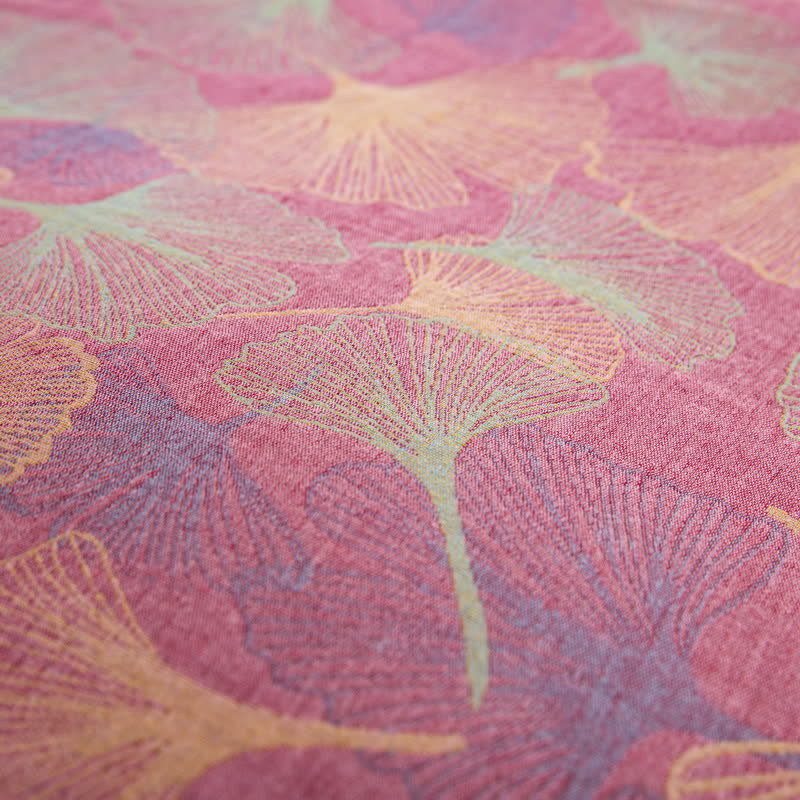 Button Ginkgo Leaf Cotton Bedding Set (4PCS) - image 32