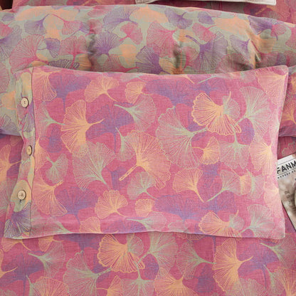 Button Ginkgo Leaf Cotton Bedding Set (4PCS) - image 27