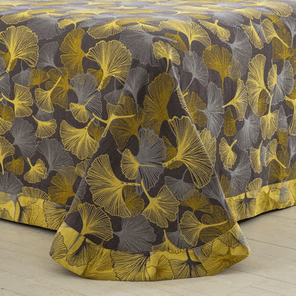 Button Ginkgo Leaf Cotton Bedding Set (4PCS)