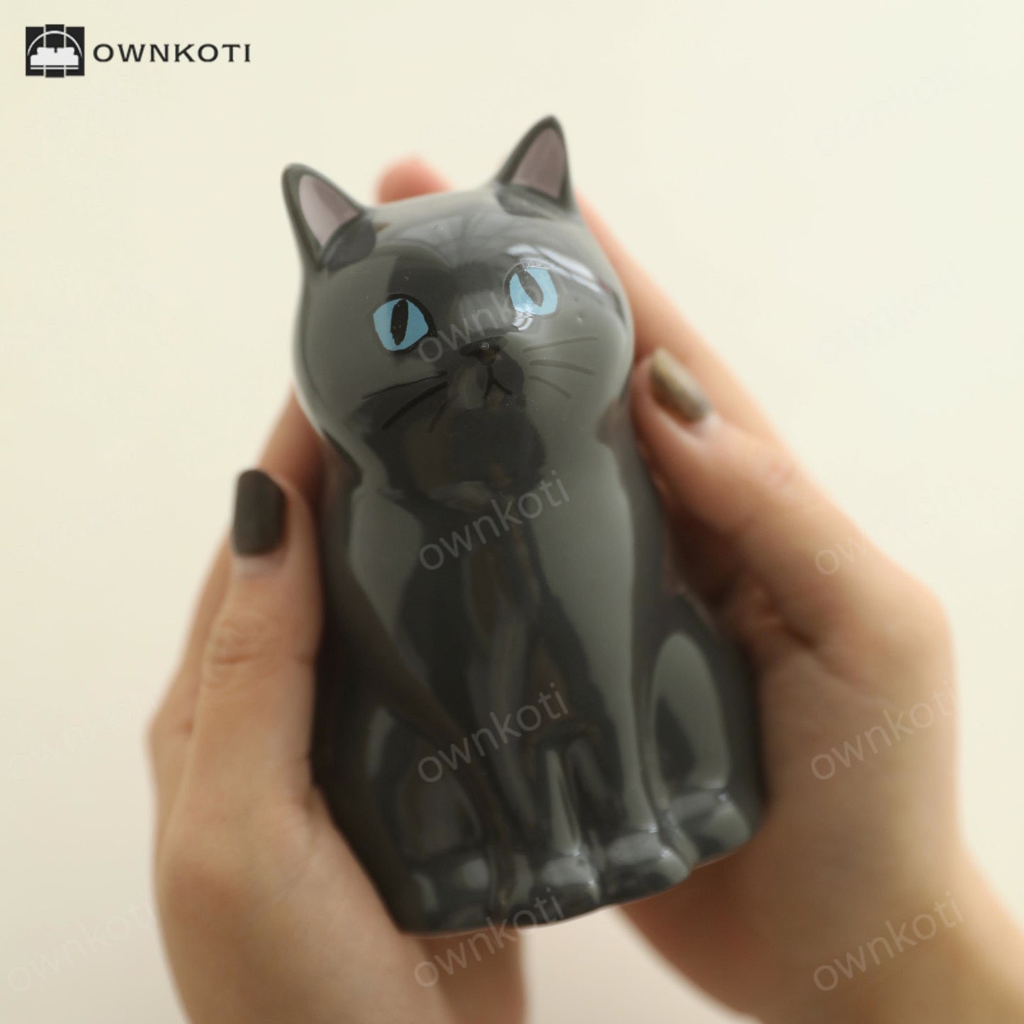 Hand-painted Cat Ceramic Vase Pen Holder