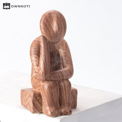 Creative Holding Chin Statue Home Decoration