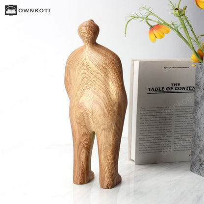 Wood Grain Figure Creative Decoration Ornament