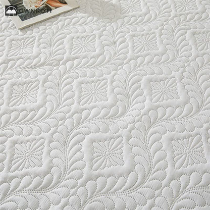 Waterproof Solid Color Quilted Fitted Sheet