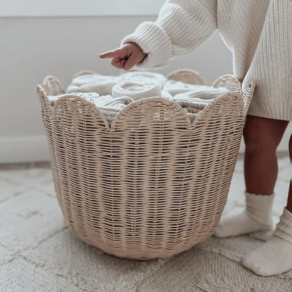 Simple Hand-woven Rattan Storage Basket