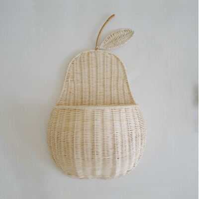 Rattan Woven Fruit Shaped Wall Basket