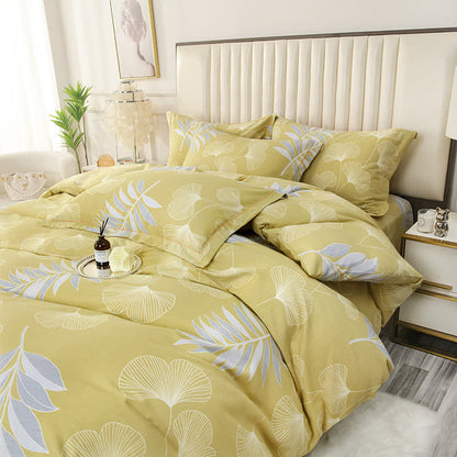 Rosemary Ginkgo Leaf Cotton Bedding Set (4PCS)