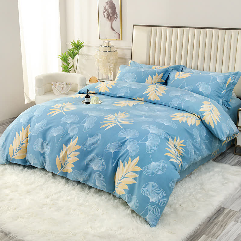 Rosemary Ginkgo Leaf Cotton Bedding Set (4PCS)