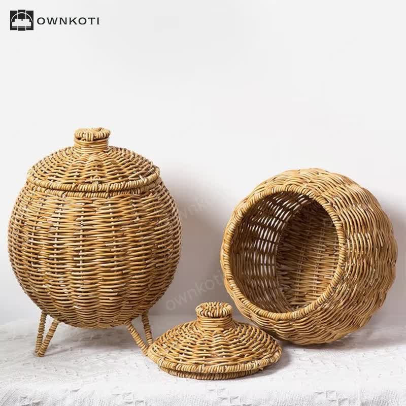 Handwoven Table Top Organiser Basket