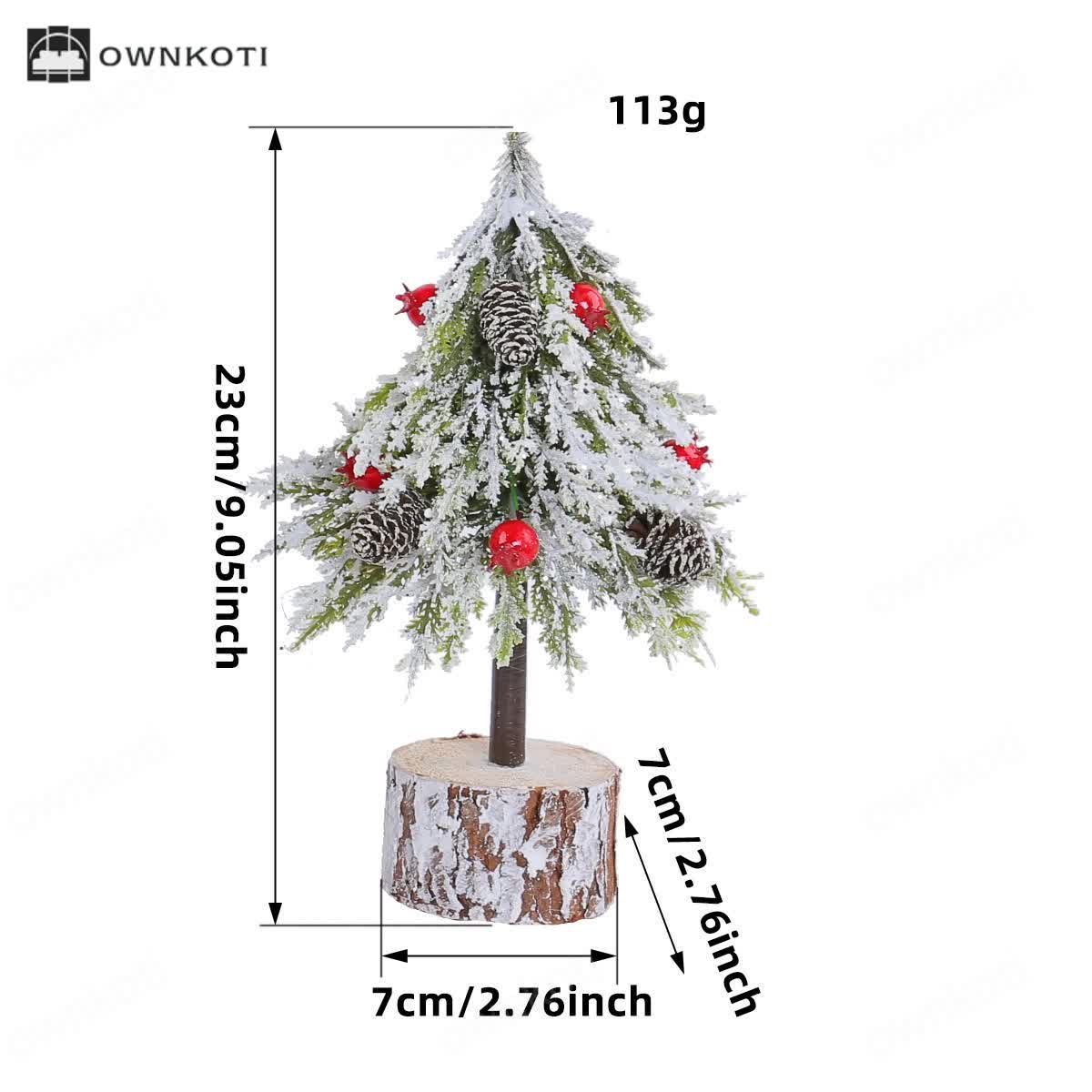 Snow Pine Cone Tree Home Decoration