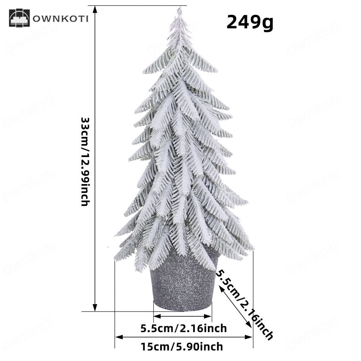 Snow Christmas Tree Potted Home Decoration