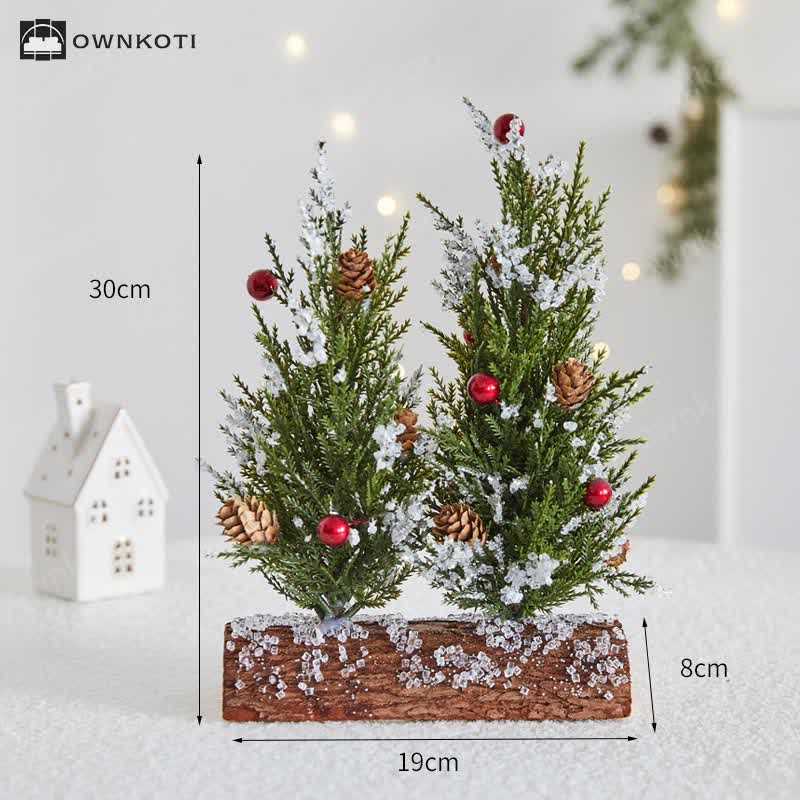 Snow Pine Cone Tree Home Decoration