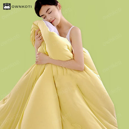 Solid Color Breathable Soft Comforter