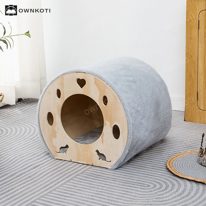 Wooden Space Capsule Cat House