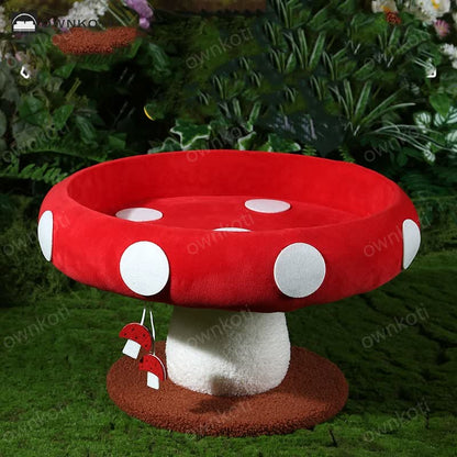 Thickened Warm Mushroom Cat House