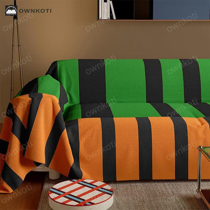 Vintage Striped Soft Sofa Cover