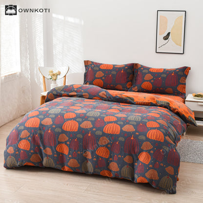 Pumpkin Cotton Gauze Bedding Set (4PCS)