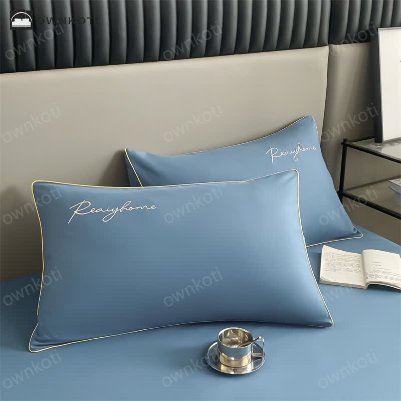 Simple Breathable Duvet Cover Bedding Set (4PCS)