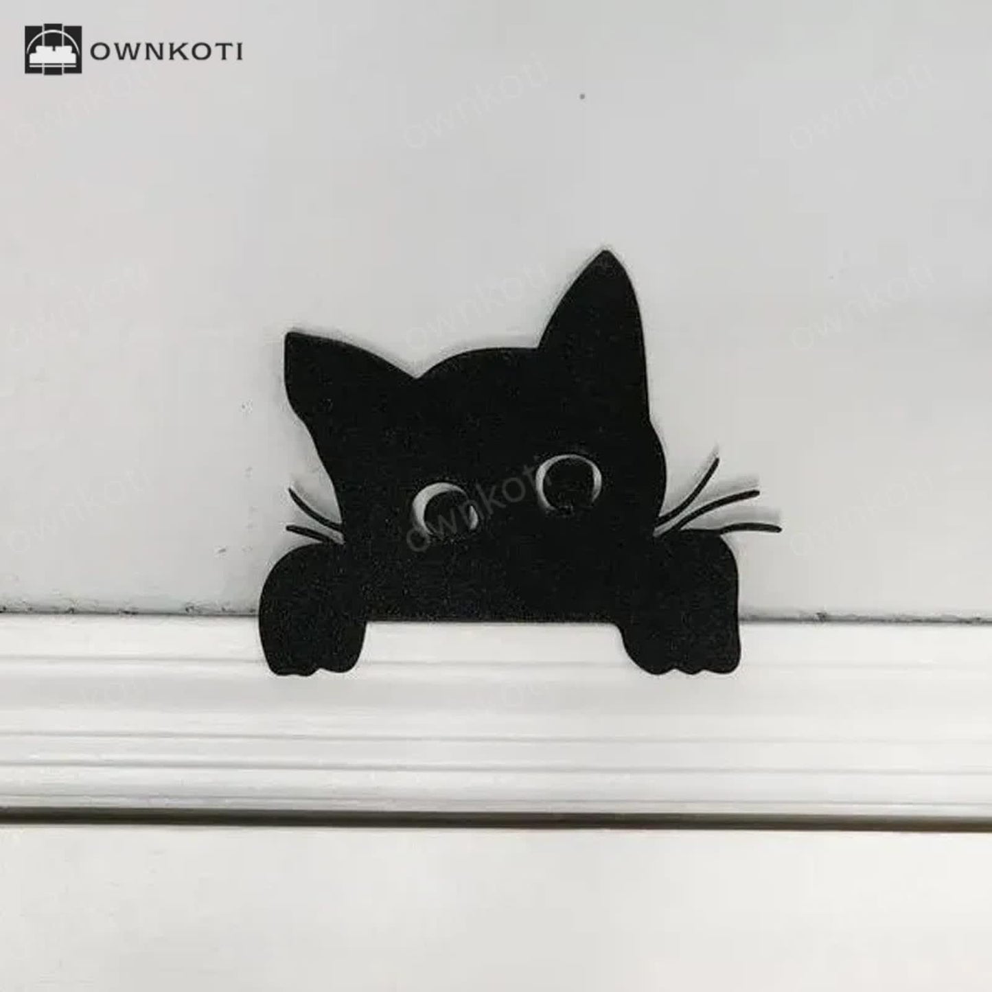 Metal Adorable Cat Home Decor Door Topper