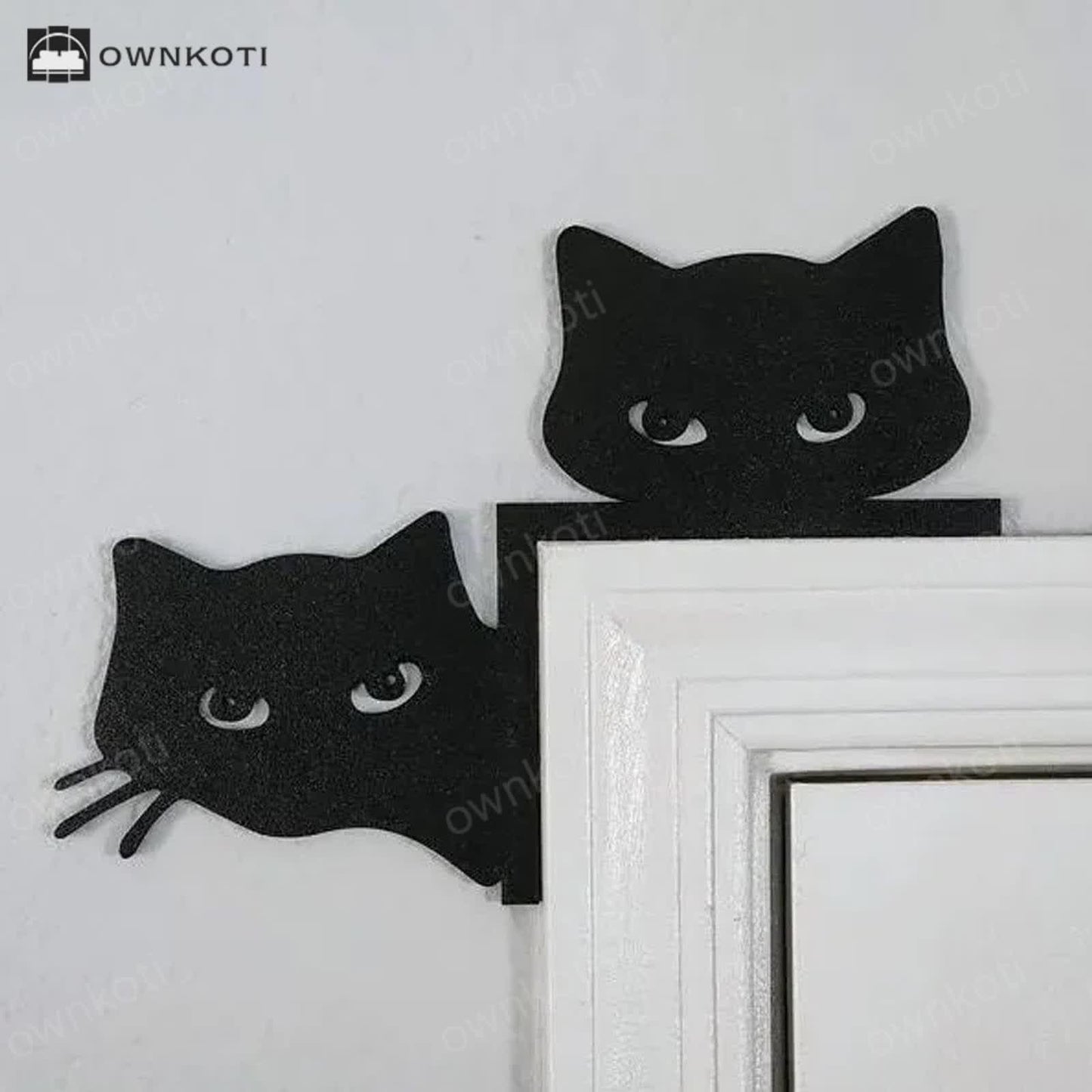 Metal Adorable Cat Home Decor Door Topper