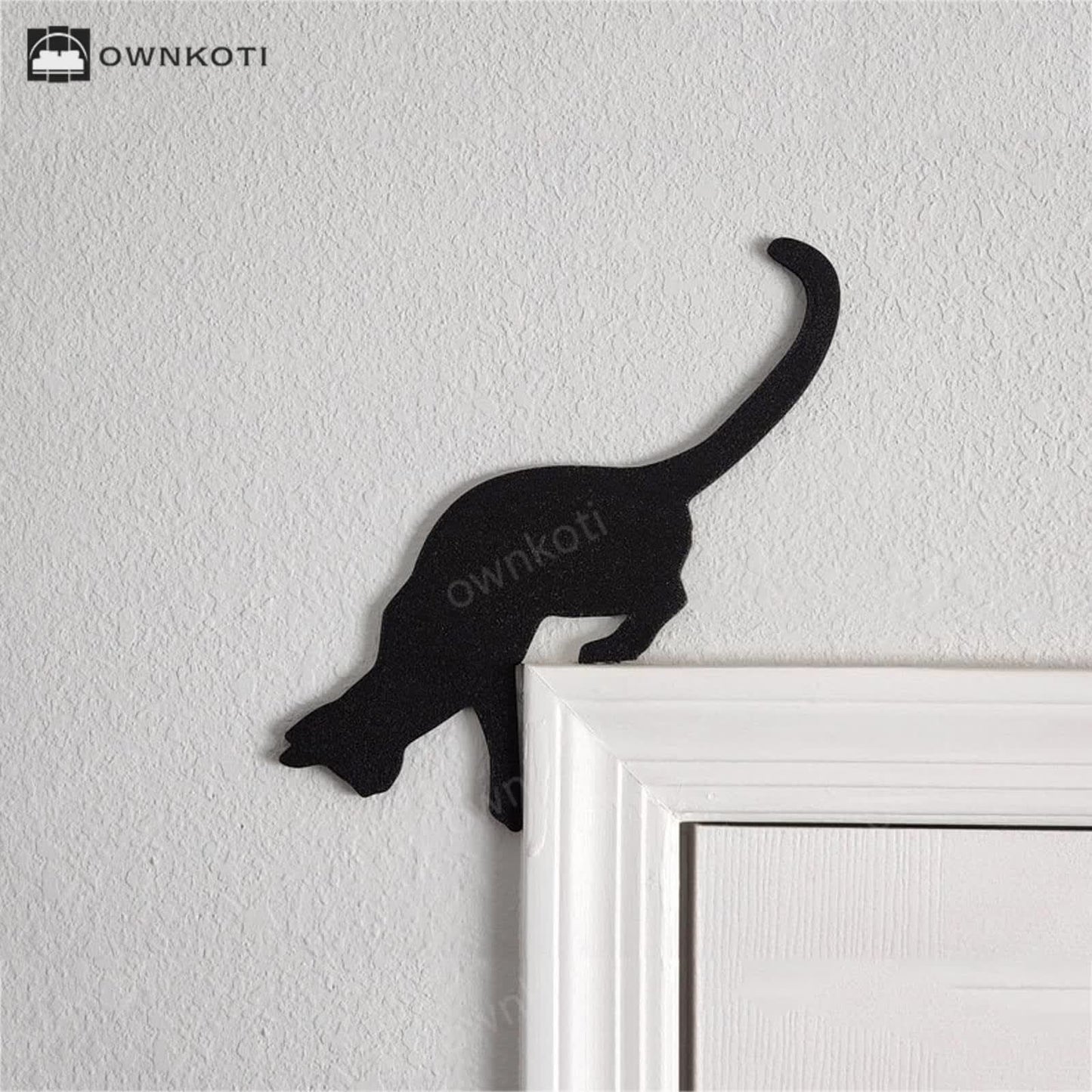 Metal Adorable Cat Home Decor Door Topper