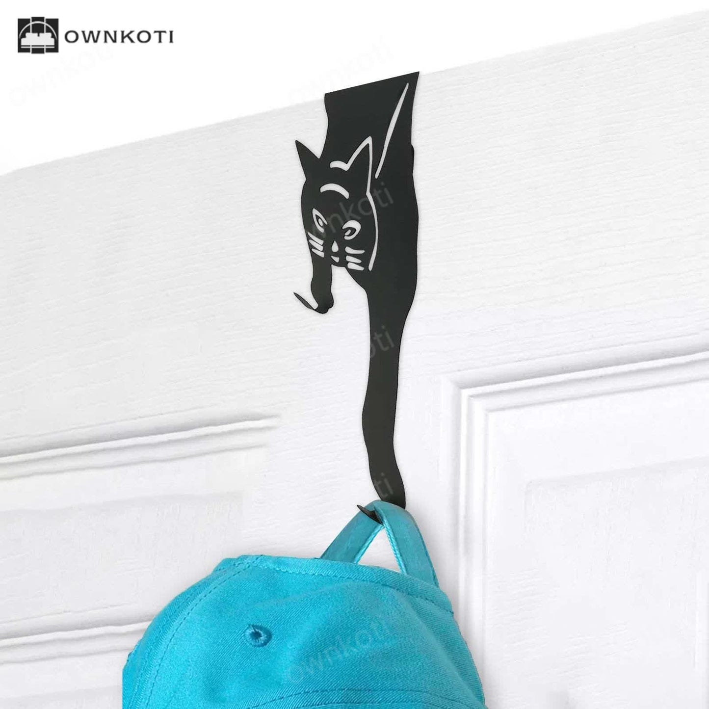 Black Cat Over The Door Hooks Hanger