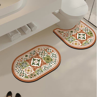 Vintage Diatom Mud Water-absorbent Bath Mat