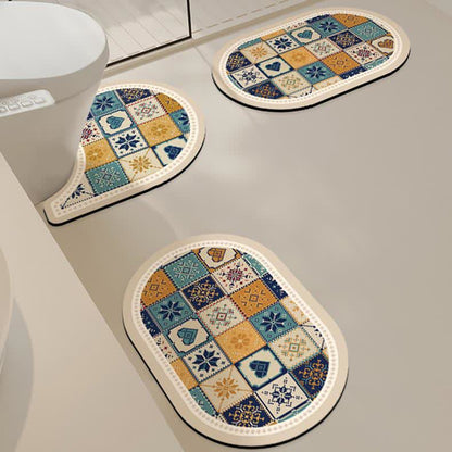 Vintage Diatom Mud Water-absorbent Bath Mat