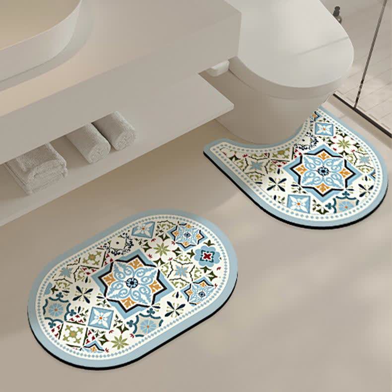 Vintage Diatom Mud Water-absorbent Bath Mat